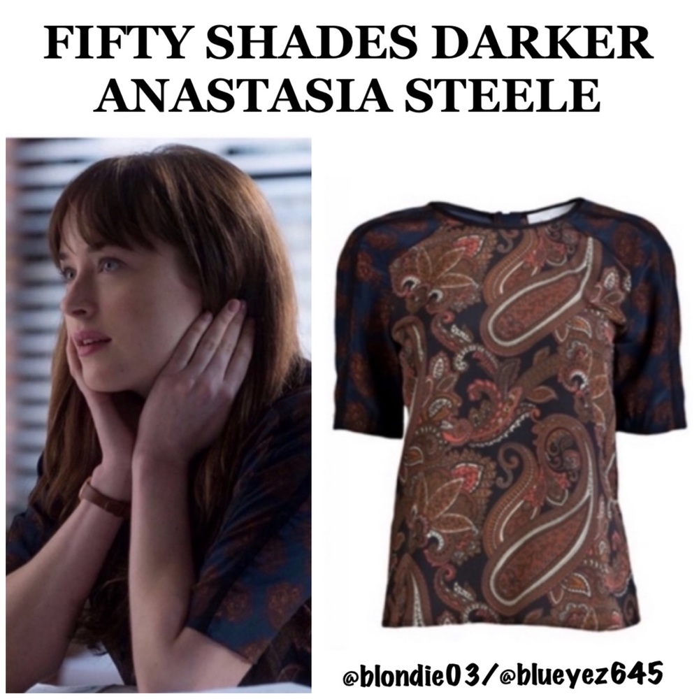 A.L.C “Racci” silk paisley print top blouse 4